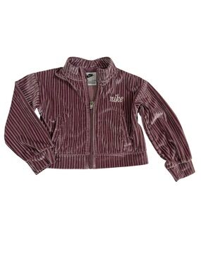 NWOT Nike Girls' Ribbed Velour lilac Zip Jacket  24mo